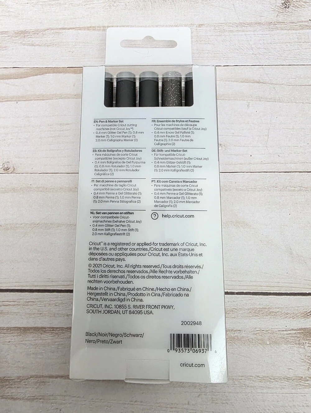Cricut Pen & Marker Set Black 5 Count